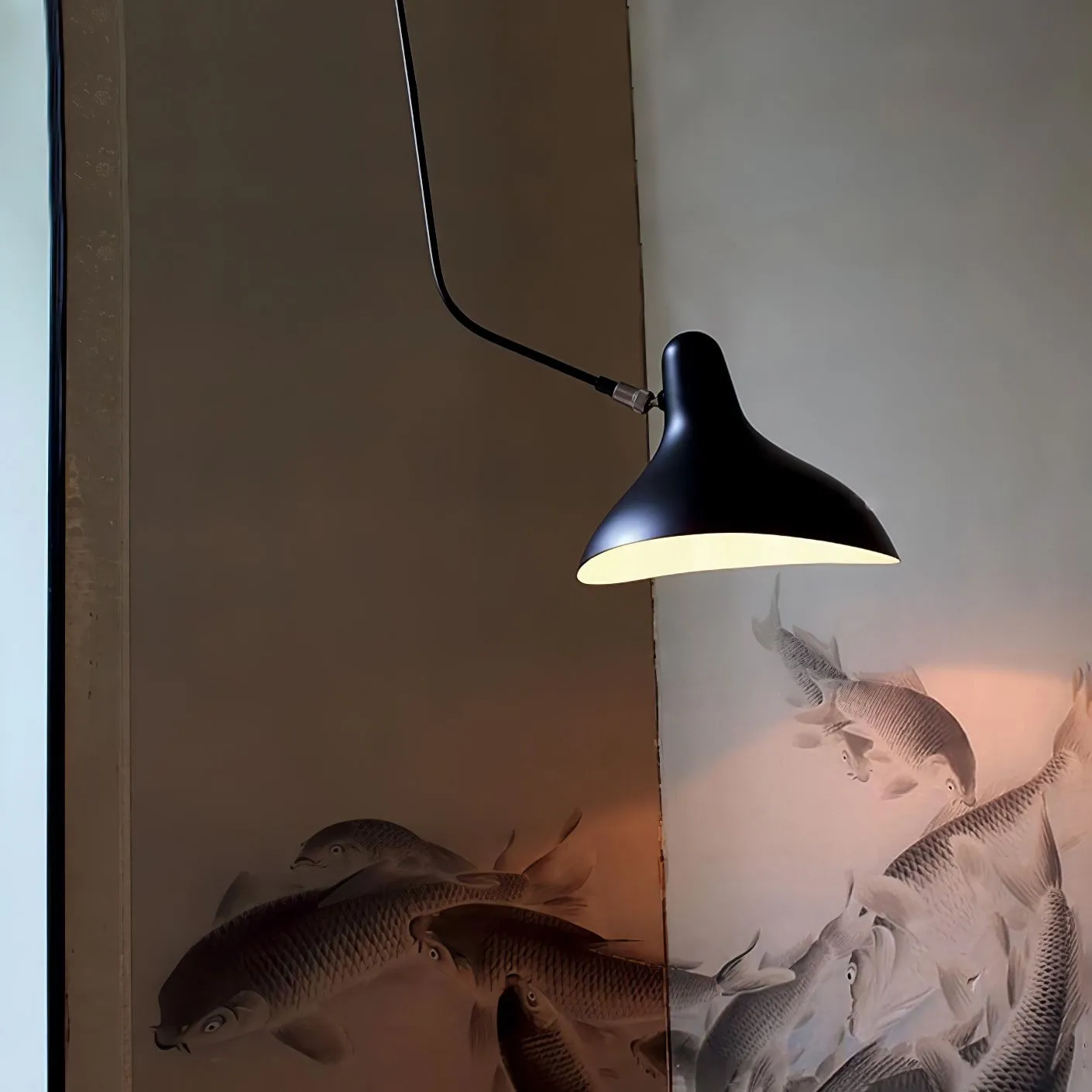 Moderne eendenbek-design Mantis Arm Wandlamp HL1112