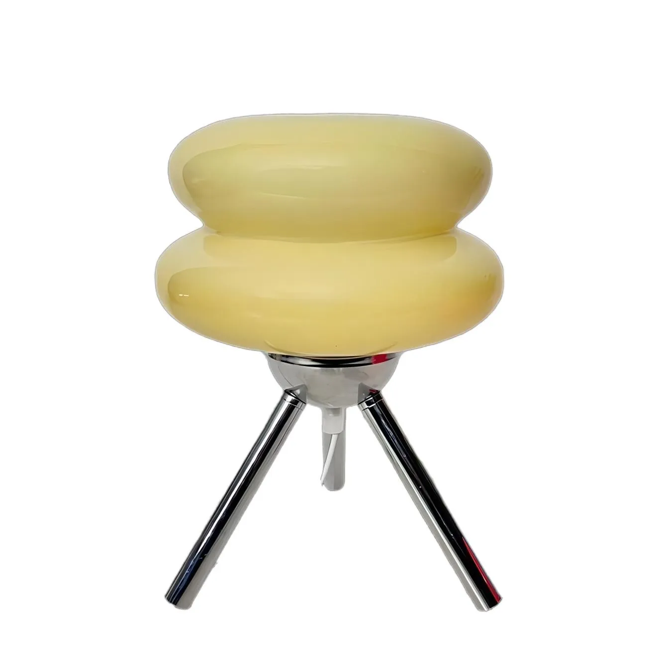 Moderne glazen Bauhaus driepoot tafellamp HL95