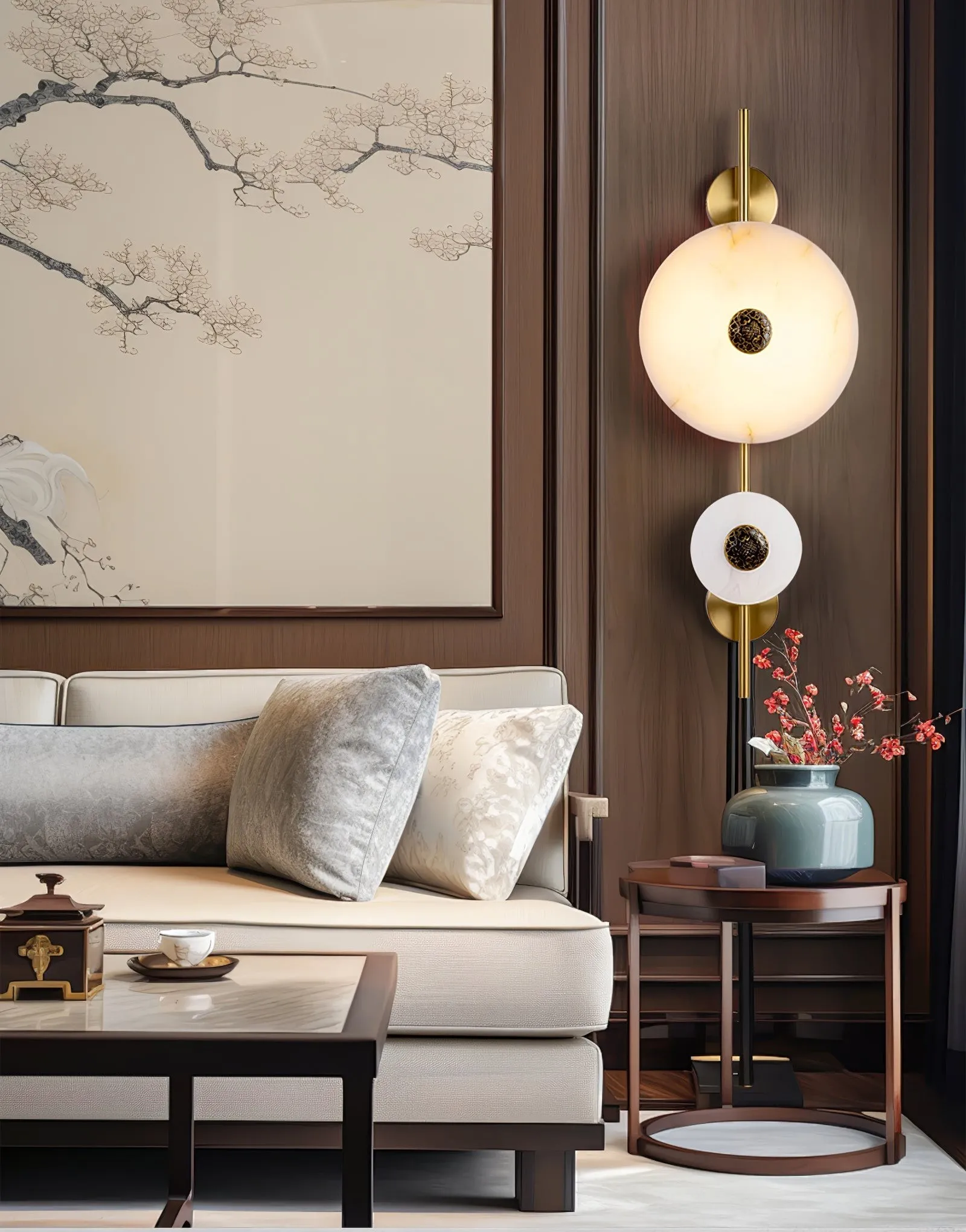 Alabaster Eclipse wandlamp HL2945