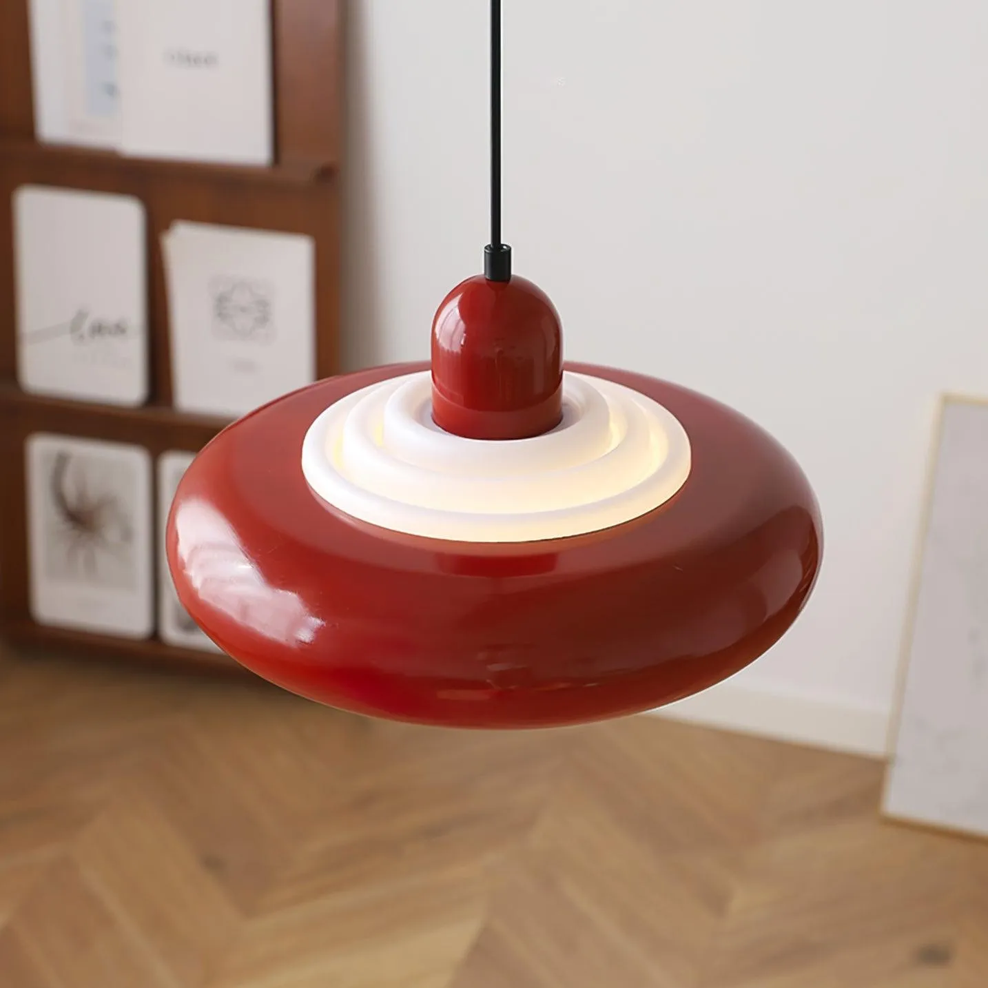 Meerlaagse ronde toren crèmekleurige hanglamp HL401