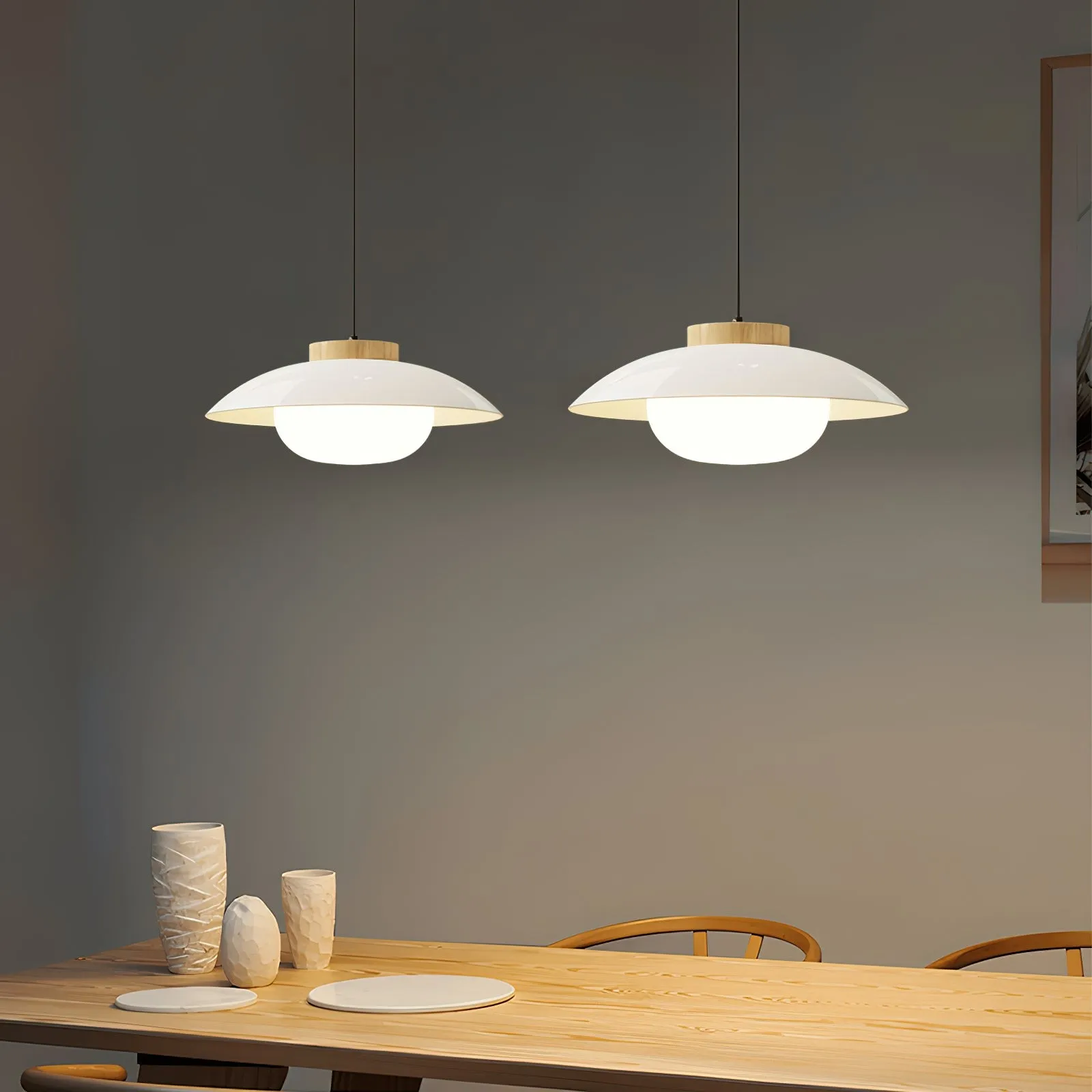 Moderne eetkamer glazen hanglamp HL739