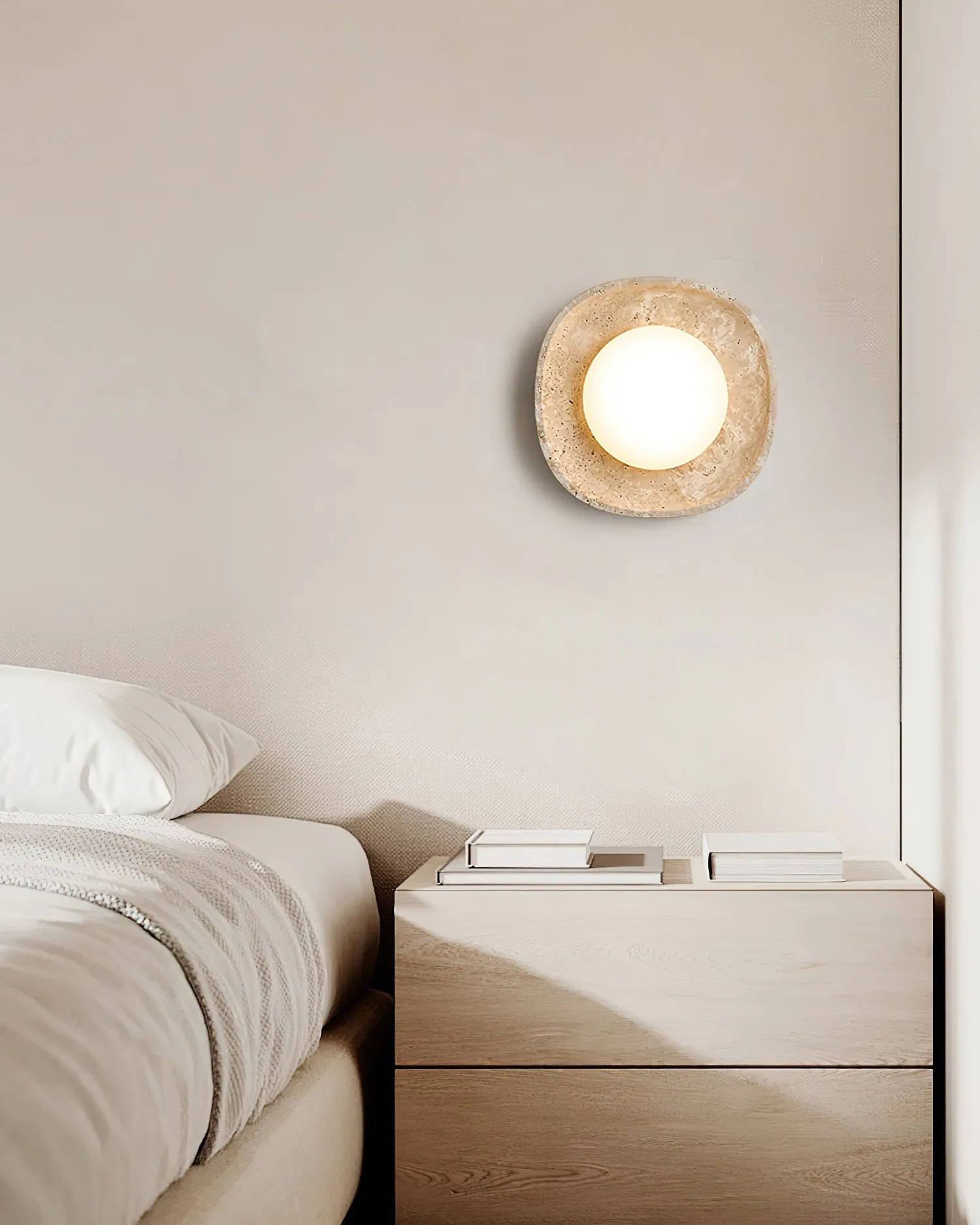 Japanse stijl Wabi-Sabi stenen wandlamp HL442