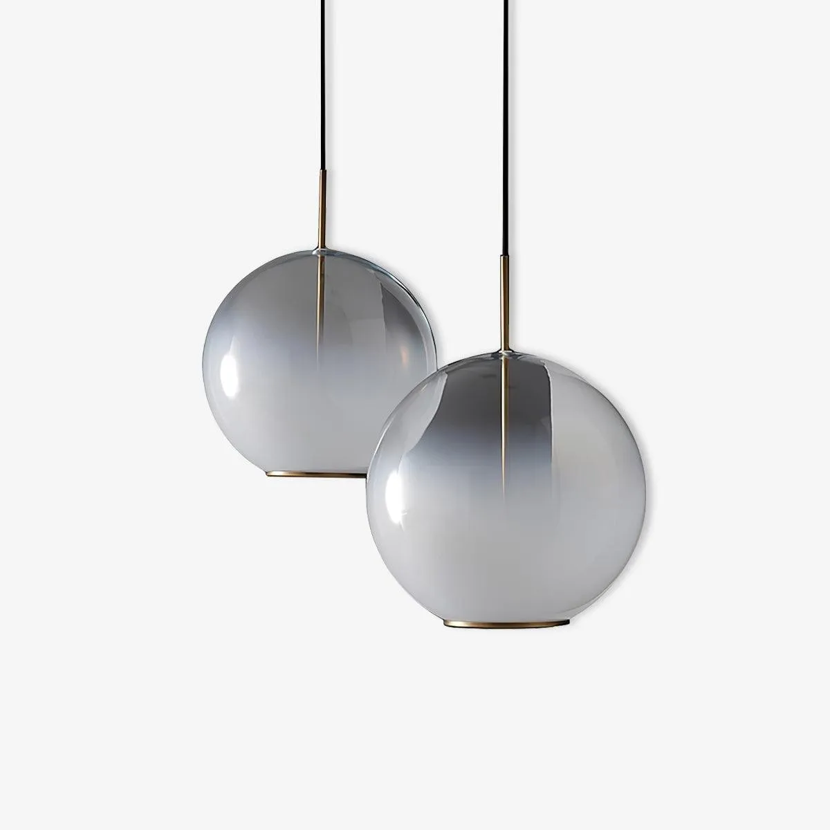 Eenvoudige bolvormige druppelvormige glazen hanglamp HL888