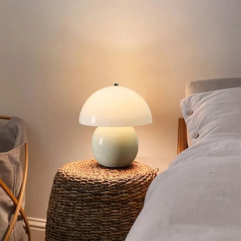 Retro Paddenstoel Keramische Tafellamp HL287
