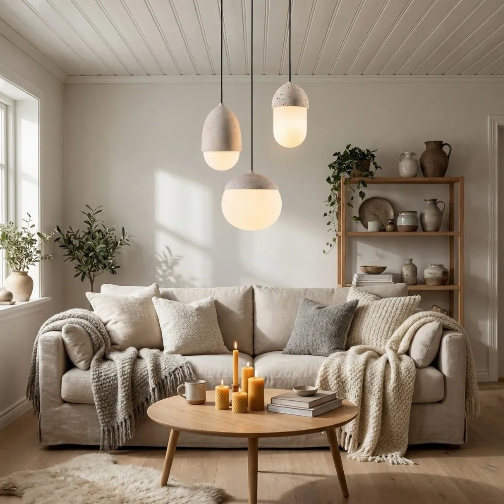 Orbaltis Moderne Orb Cluster Hanglamp - Hanglamp van natuursteen en glas voor woonkamer of keuken HL2448