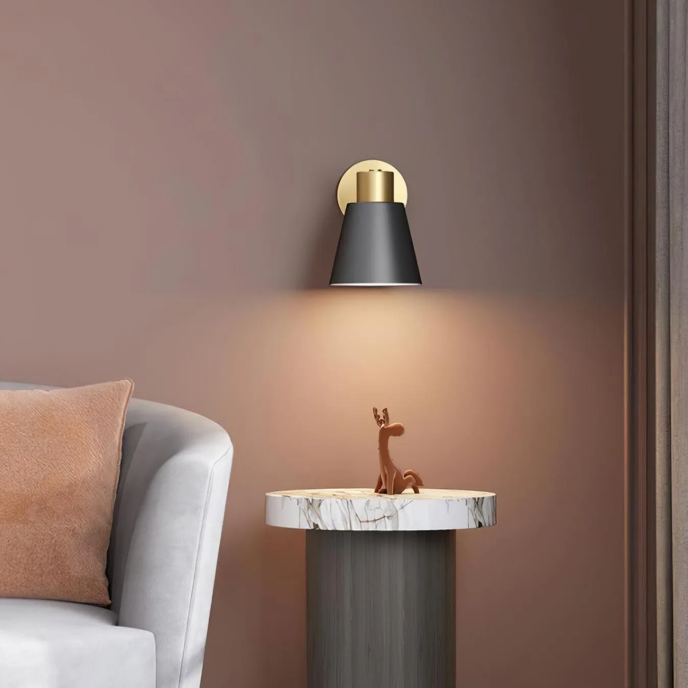 Verstelbare wandlamp met arm HL2926
