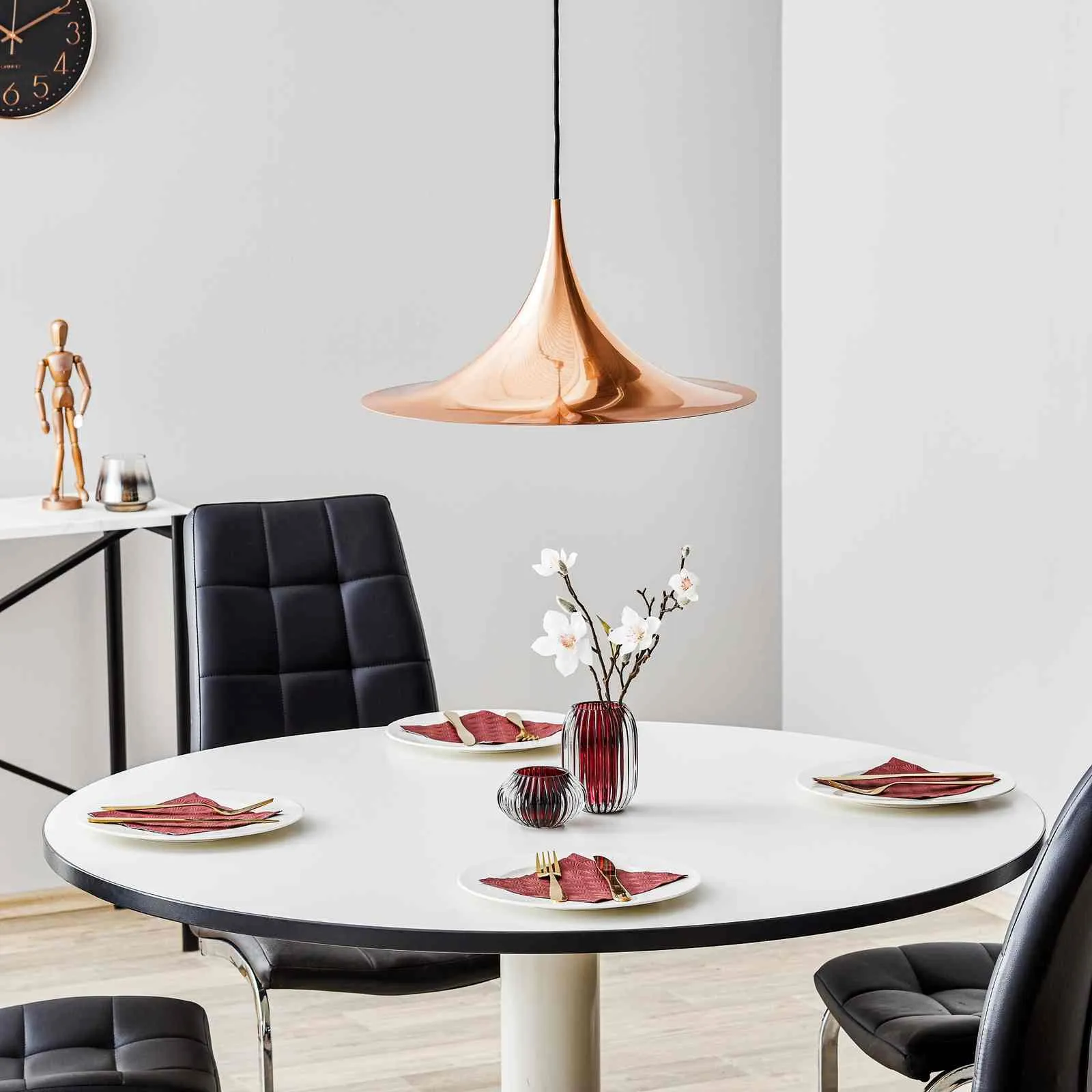 Mid Century Moderne Hoor Metalen Hanglamp