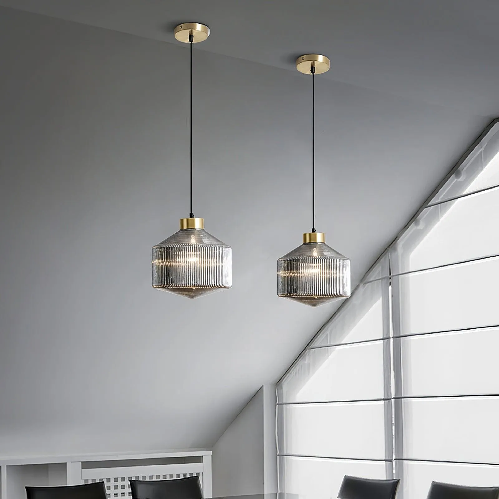 Gestreepte Spinning Top Hanglamp HL727
