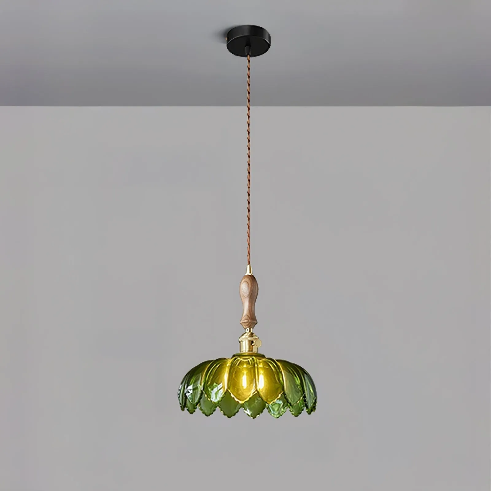 Retro Petal Groene Hanglamp HL600