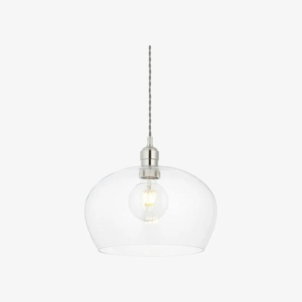 Clarione in hoogte verstelbare glazen hanglamp - Klassieke Art Deco lamp HL2231
