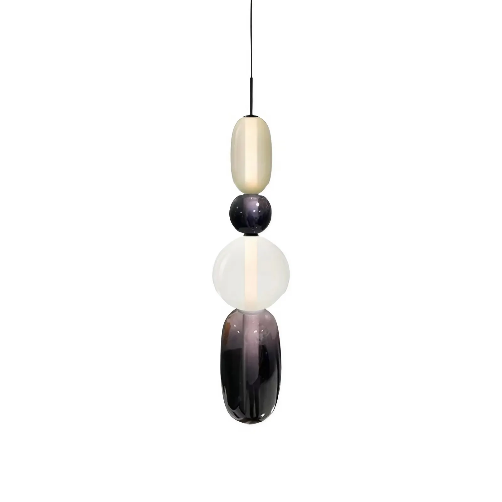 Noordse Hanglamp Van Gebrandschilderd Glas HL299