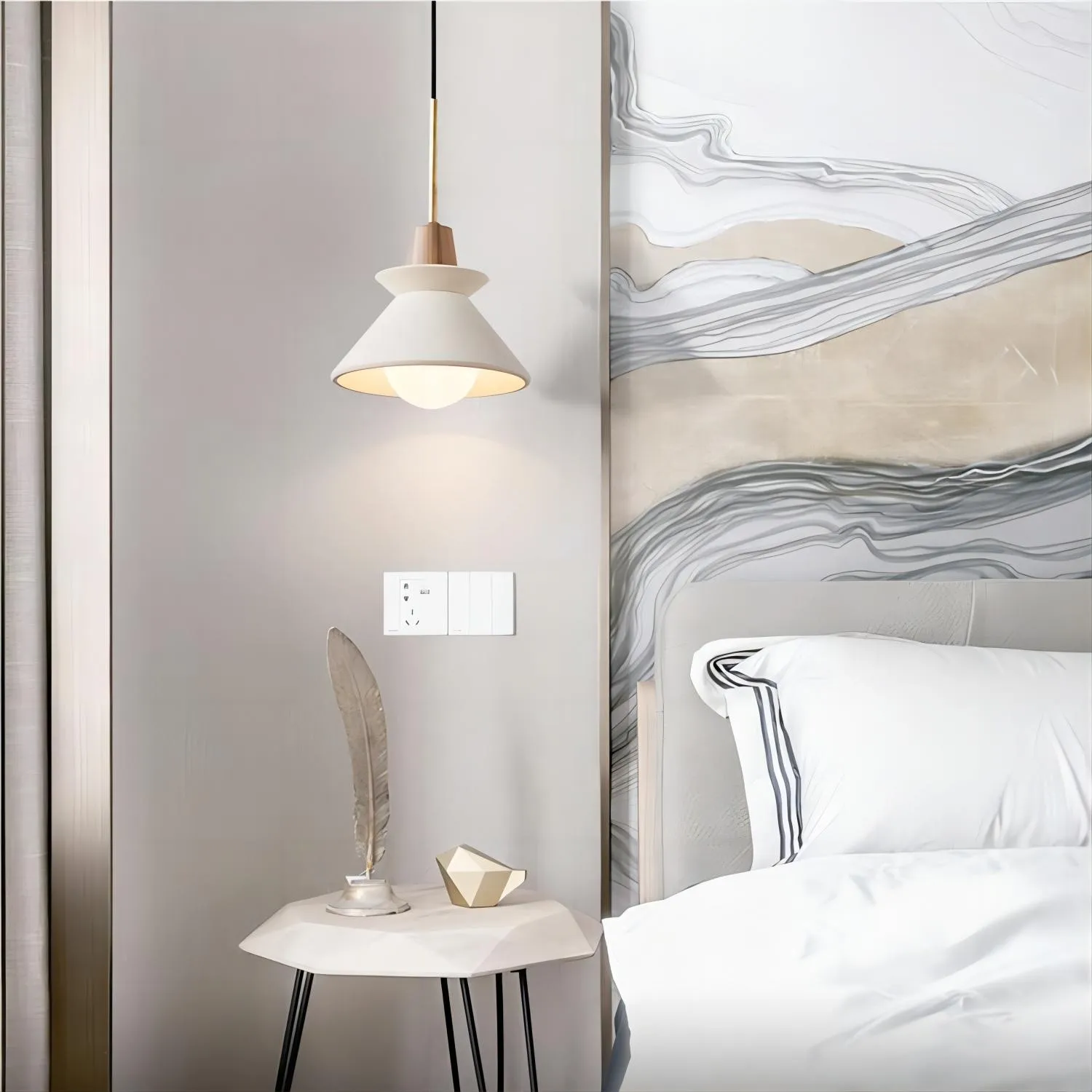 Minimalistische Noordse Tapse Hanglamp HL110