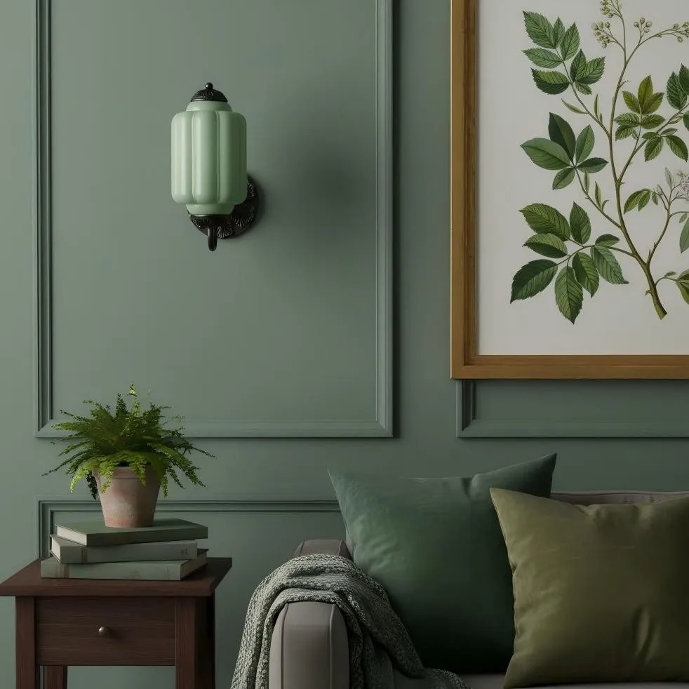 Vintage Melkglas Eloise Kandelaar Wandlamp HL844