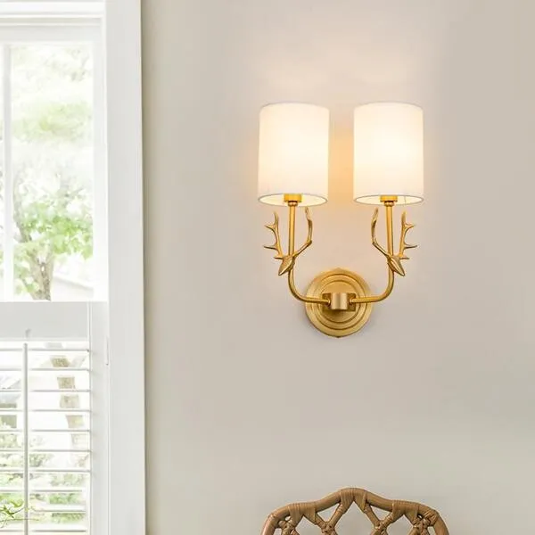 Hertenkop Wandlamp