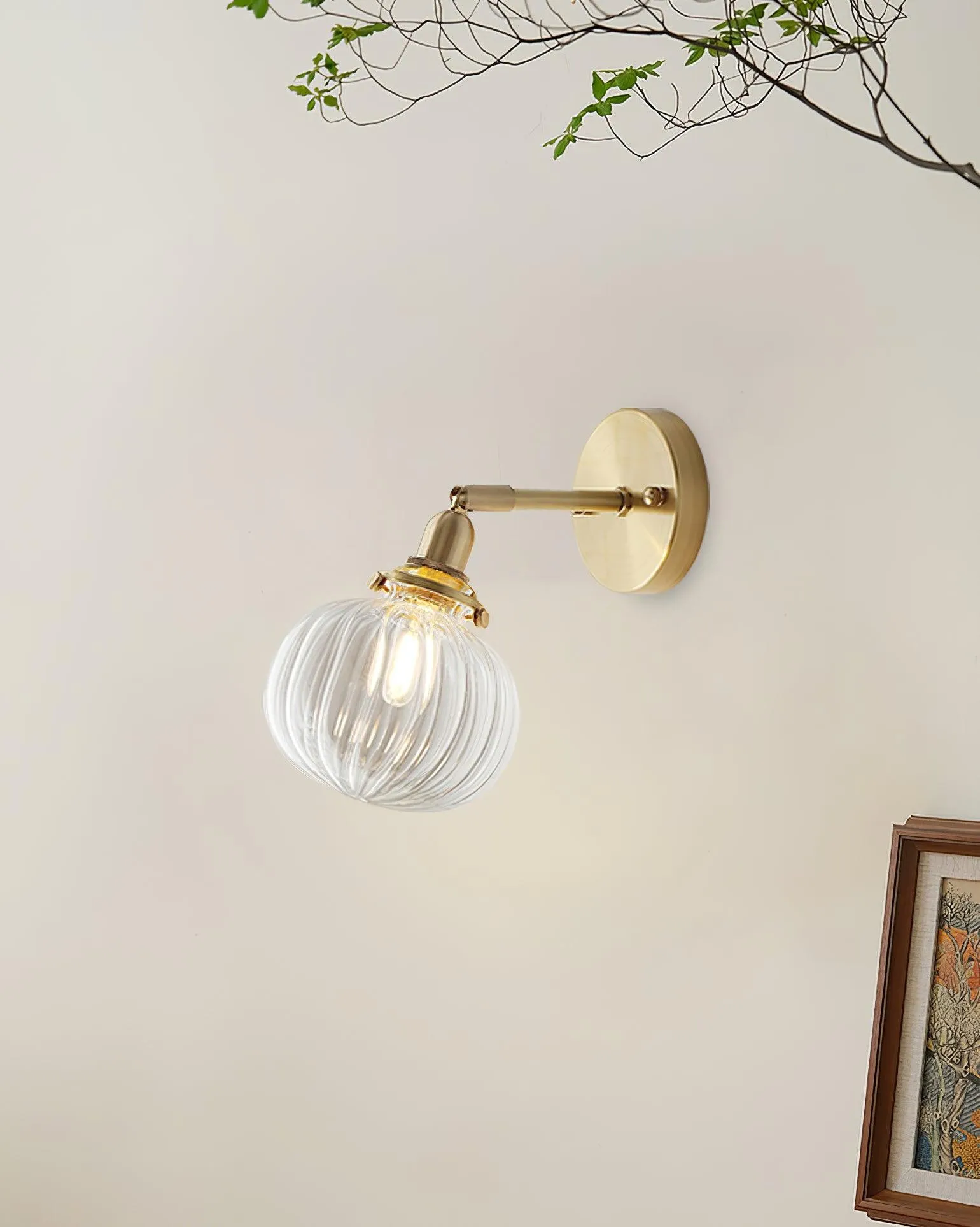 Eenvoudige hal entree pompoenpatroon wandlamp HL771
