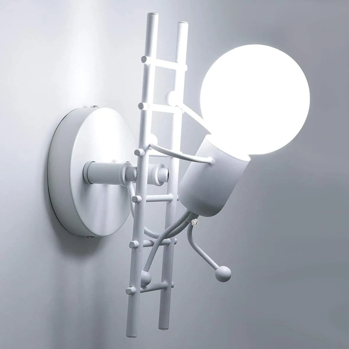 Modern Art Creative Iron Humanoid decoratieve wandlamp HL23