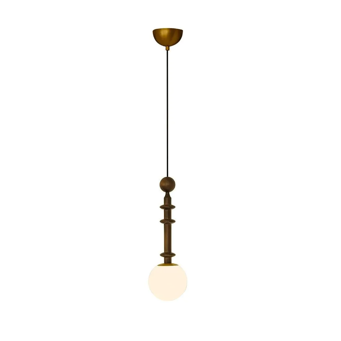 Eetkamer Houten Romeinse Kolom Hanglamp HL60
