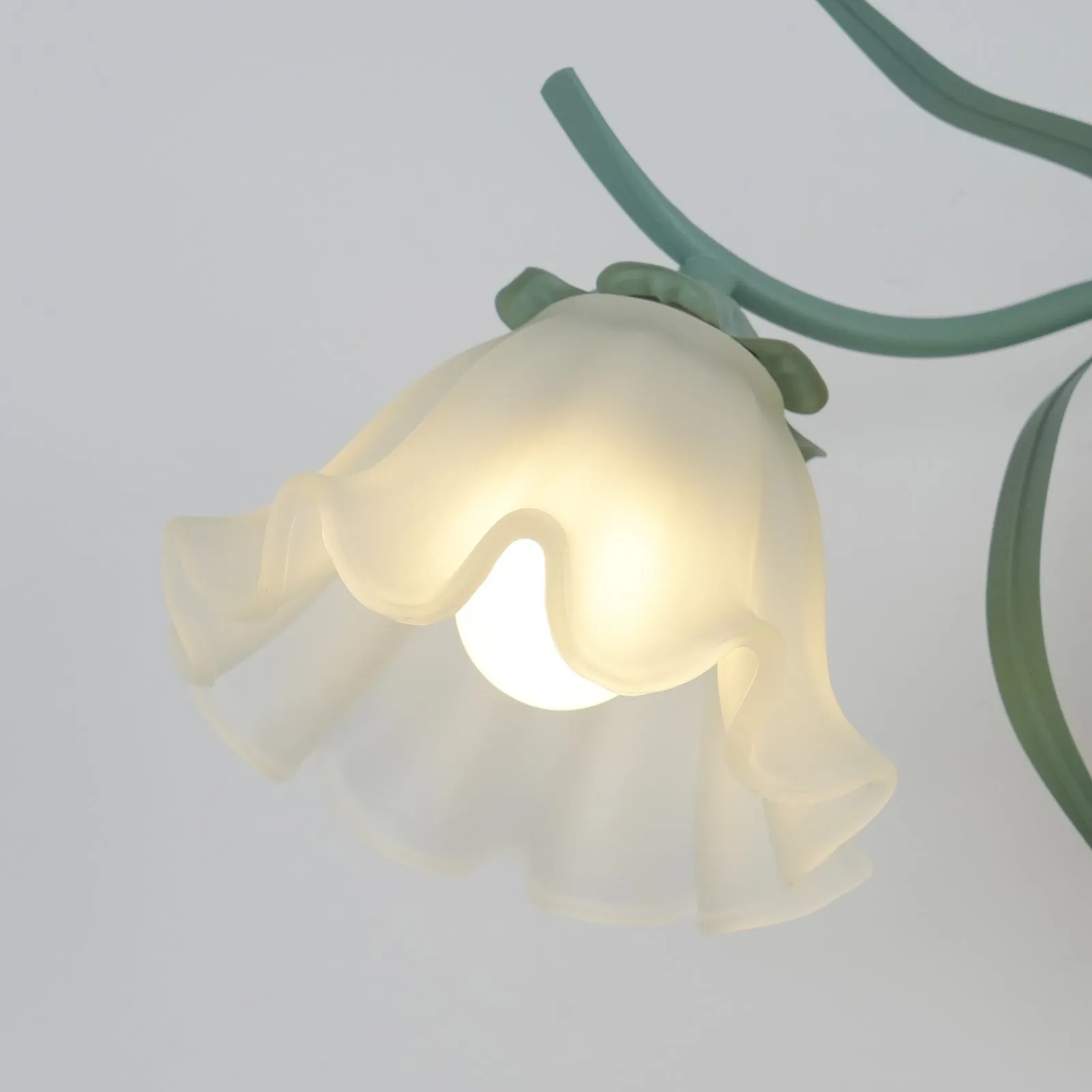 Nordic Retro Leliebloem Glazen Wandlamp HL304