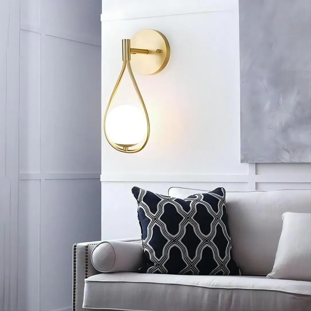 Messing ijdelheid Wandlamp
