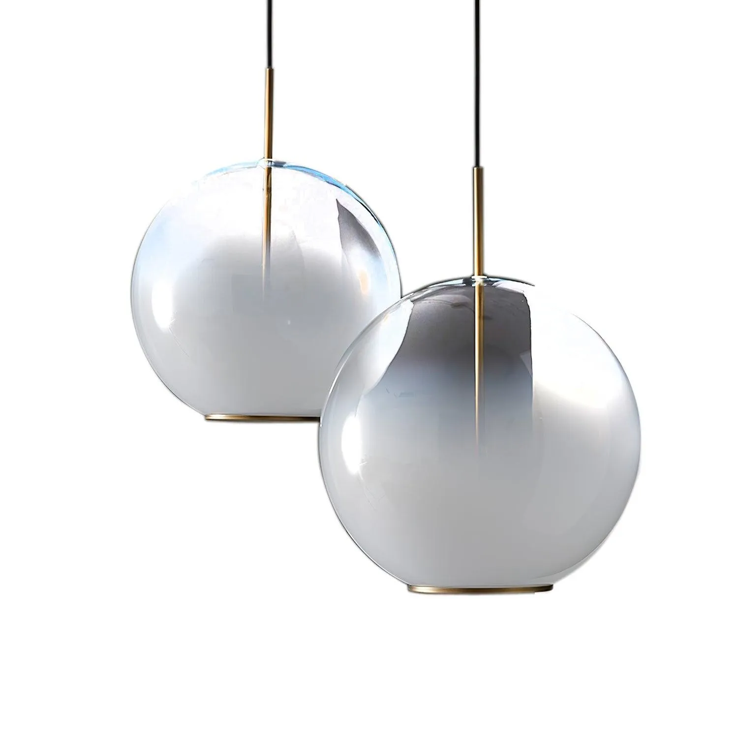 Eenvoudige bolvormige druppelvormige glazen hanglamp HL888