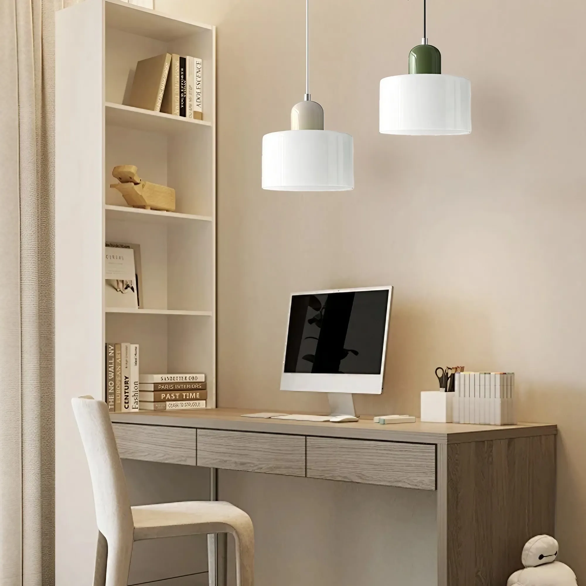 Kalo Cilinder Hanglamp - Glazen Lamp in Scandinavische Stijl voor Eet en Slaapkamer HL107