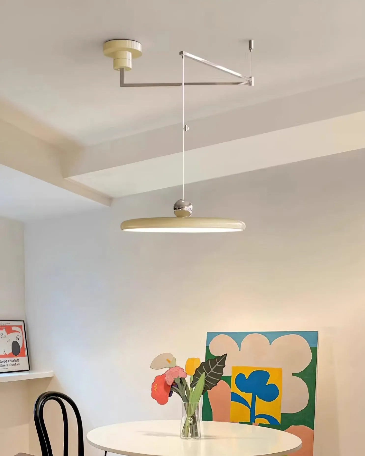 Eenvoudige moderne verstelbare hanglamp met zwenkarm HL885