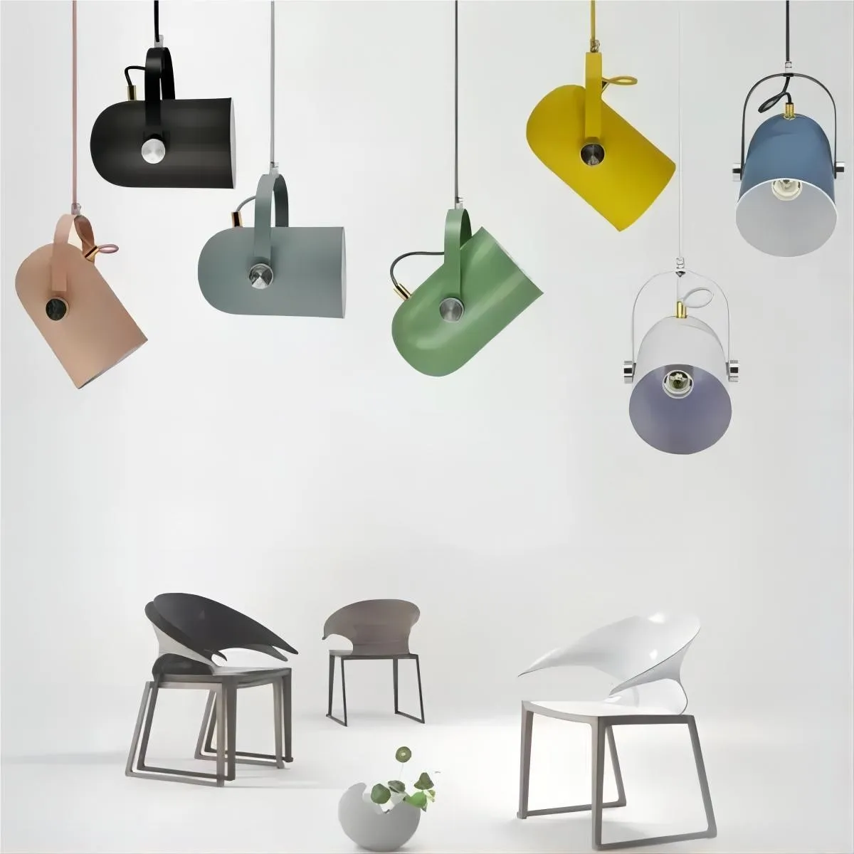 Nordic Macaroon Emmer Hoekige Drop Light HL103