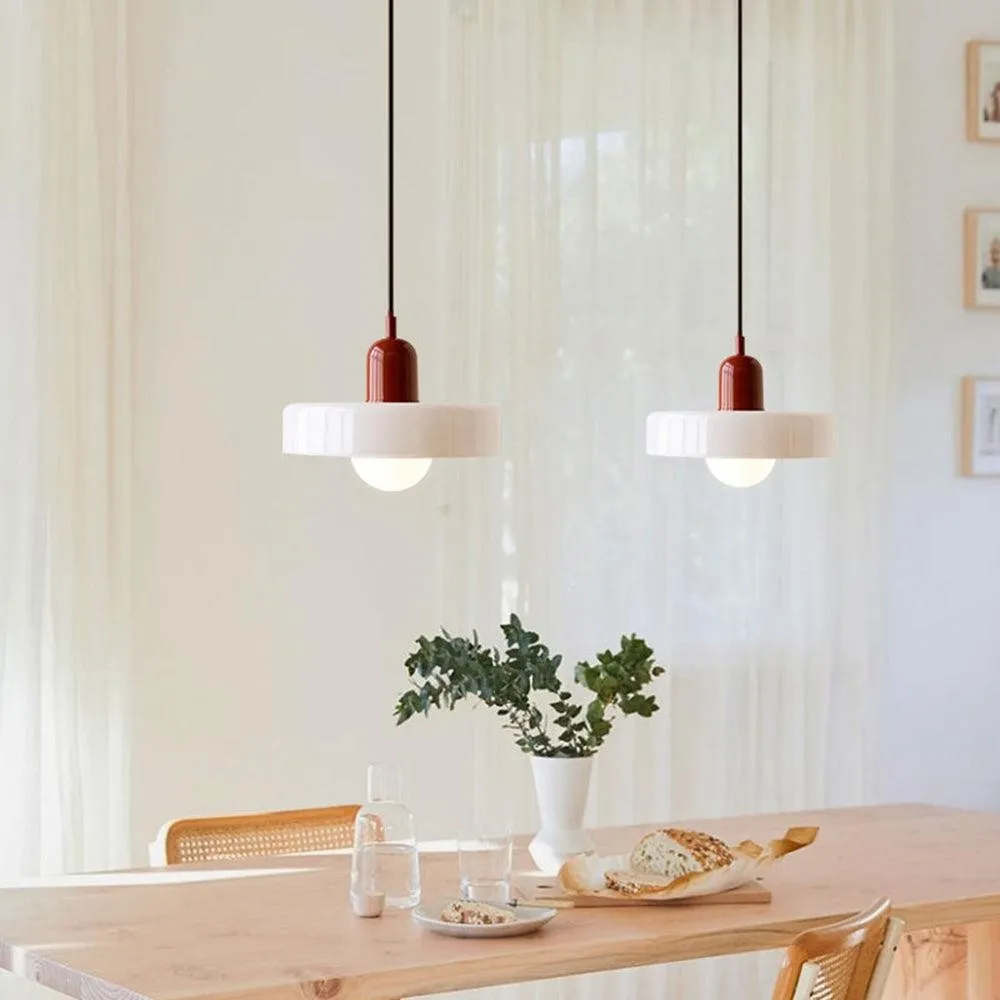 Kalo Disc Kleurrijke Hanglamp - Moderne Glazen Hanglamp voor de Eetkamer HL2447
