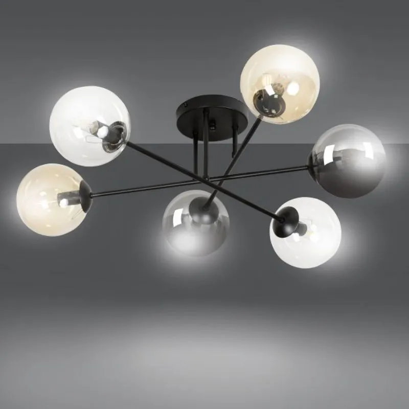 Brendi 6B Glazen Bol Plafondlamp