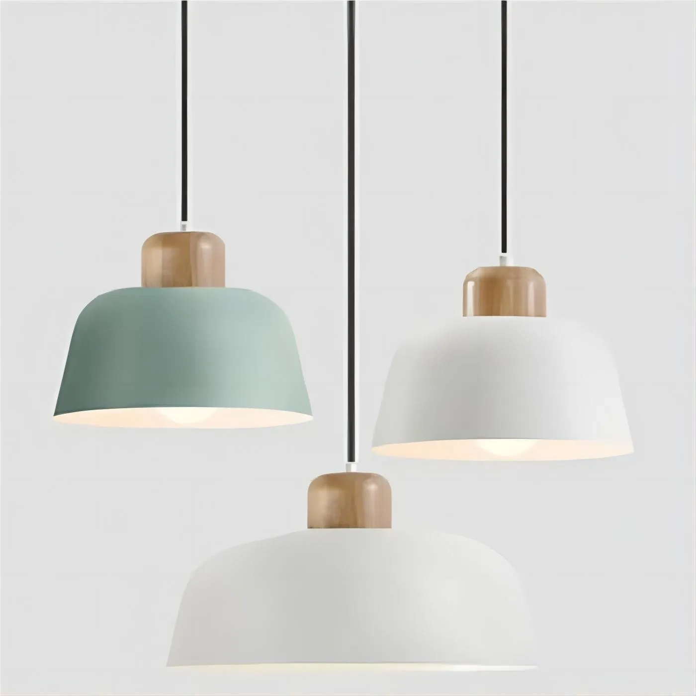 Scandinavische Houten Kom Vorm Keuken Hanglamp HL101