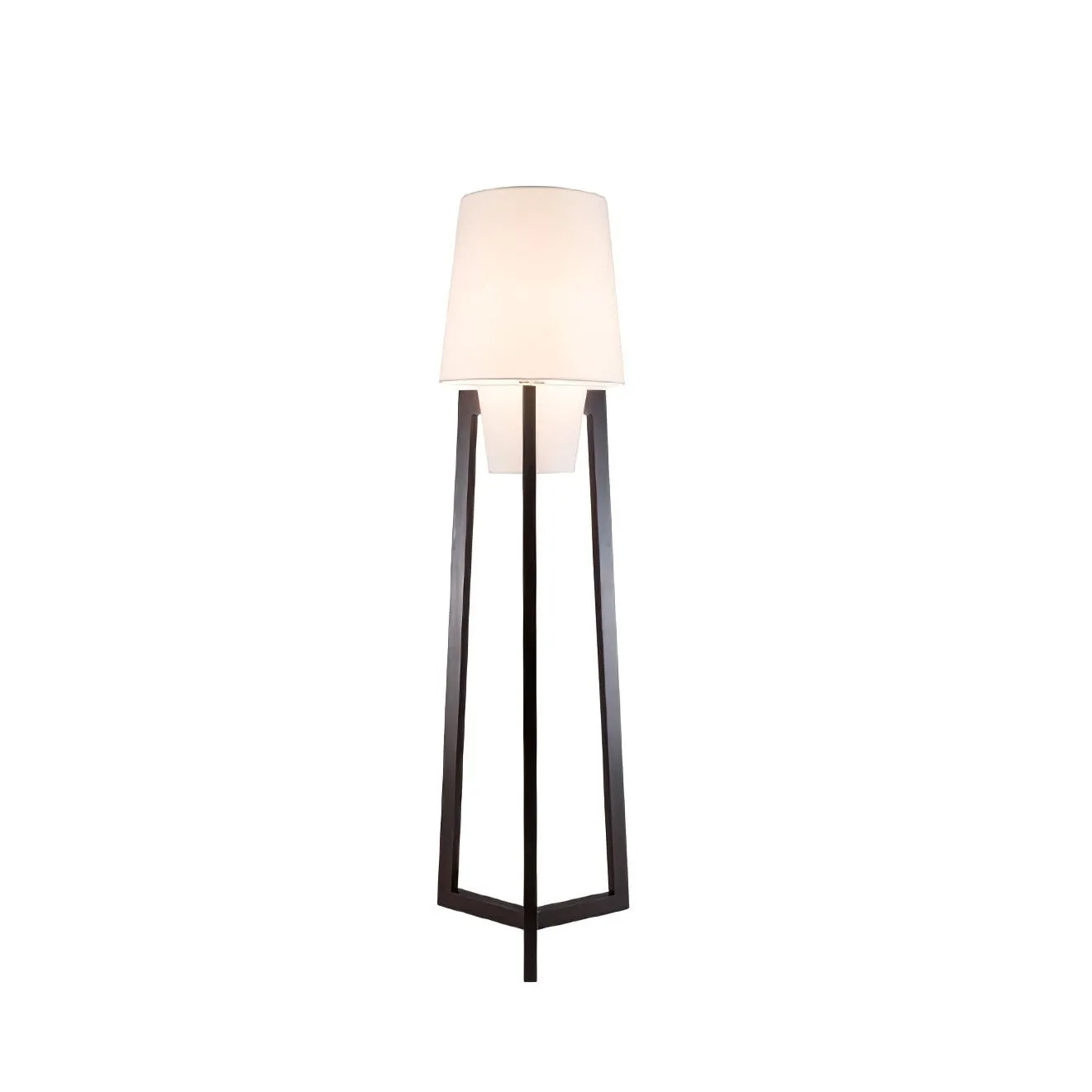 Moderne eenvoudige Chinese stijl massief houten vloerlamp HL569