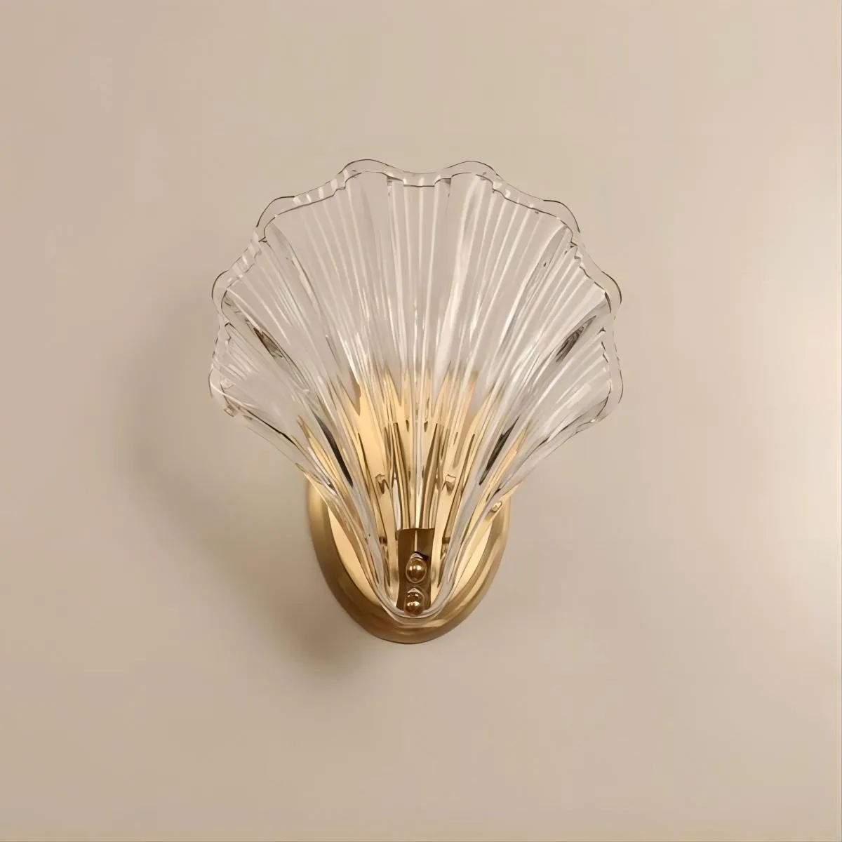 Moderne glazen design wandlamp in schelpvorm HL61