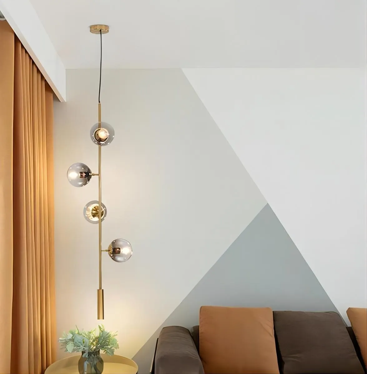 Orb moderne glazen bol hanglamp voor woonkamer