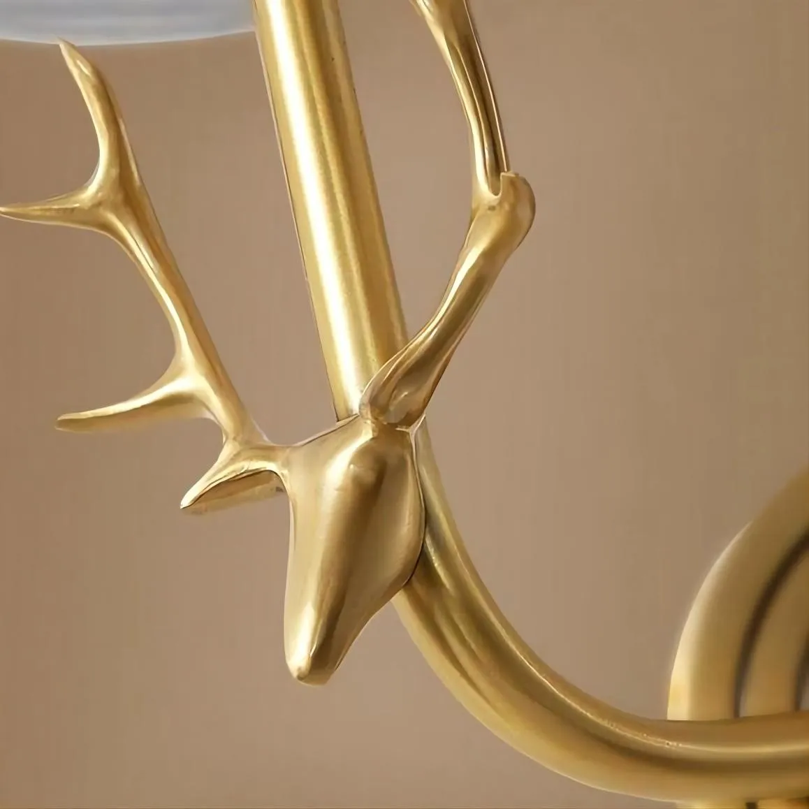 Hertenkop Wandlamp