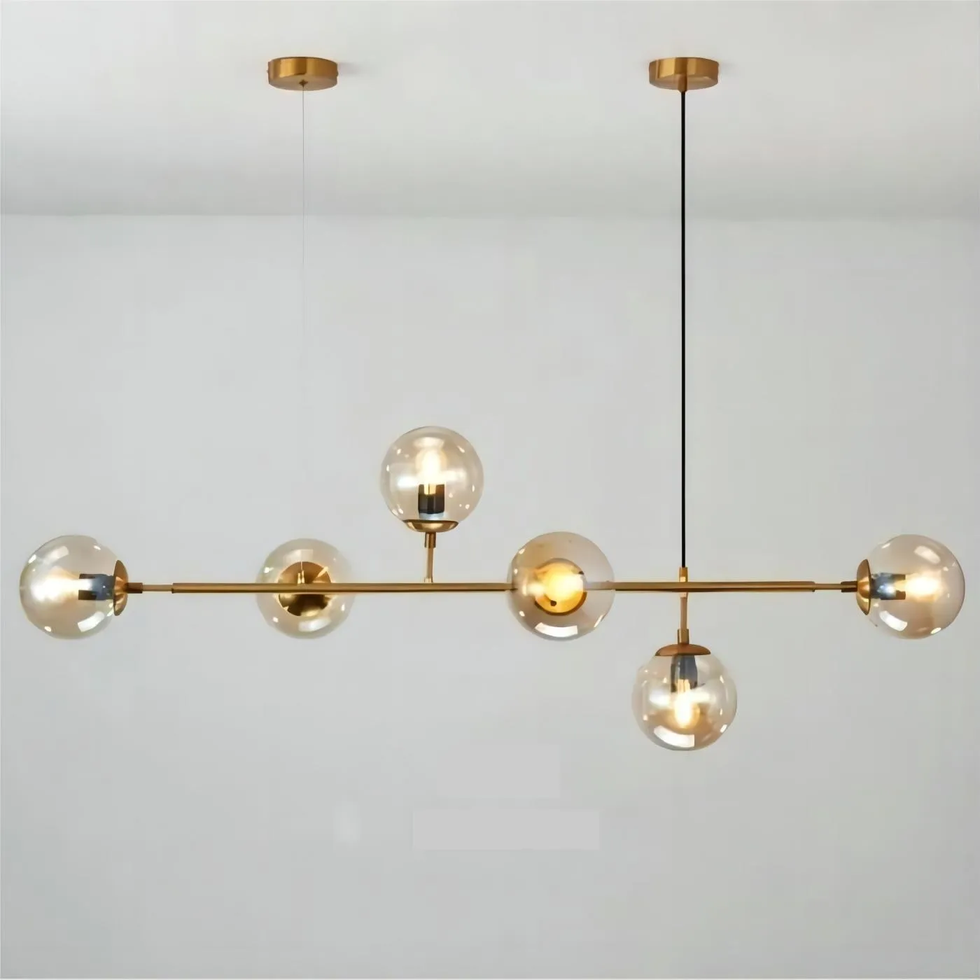 Orb moderne glazen bol hanglamp voor woonkamer
