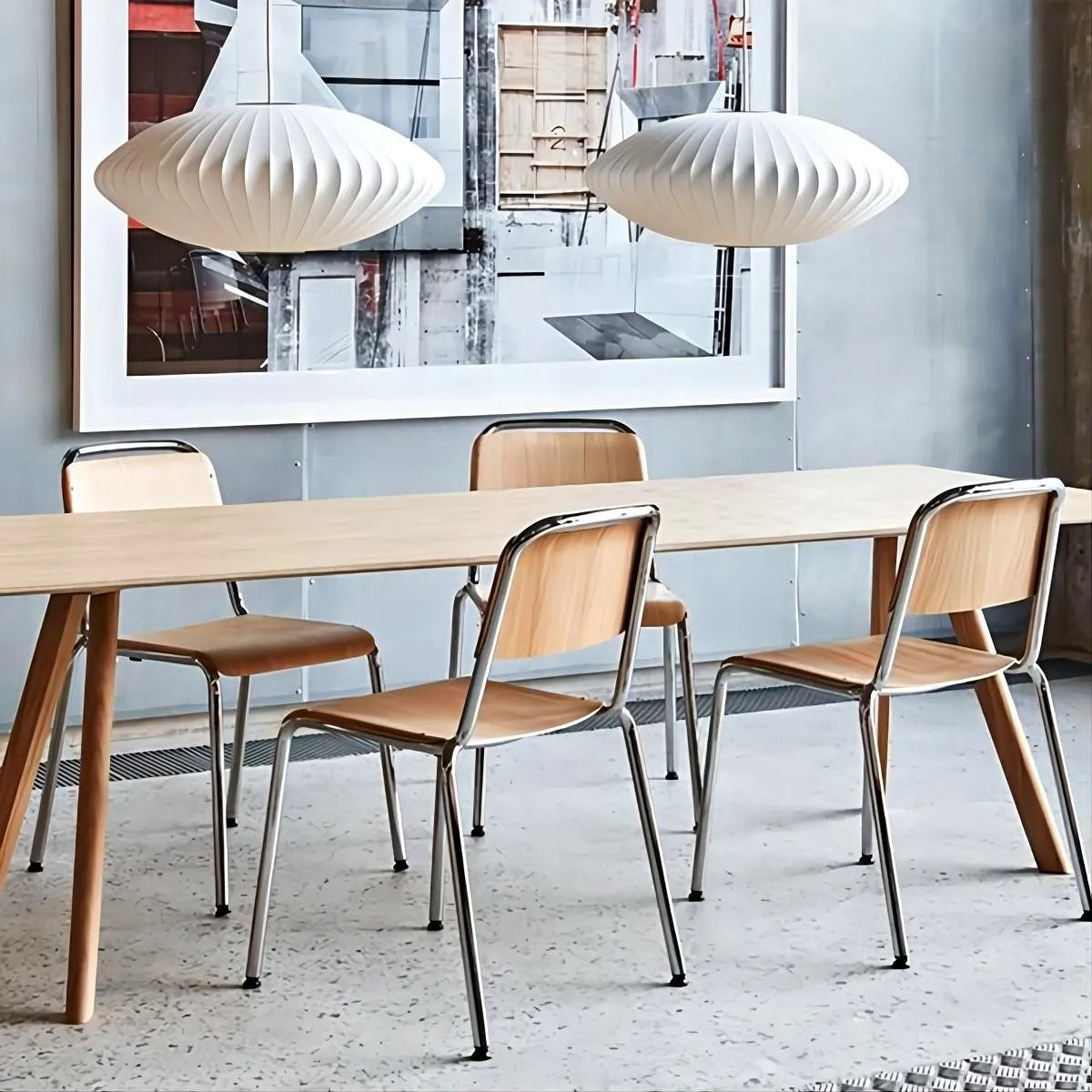 Saucer Zijde Bubble Hanglamp Woonkamer