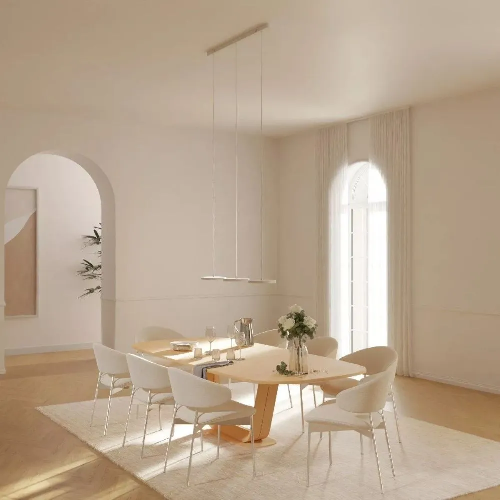 Schijfvormige Moderne Hanglamp - Zwart Wit LED Ontwerp HL1051