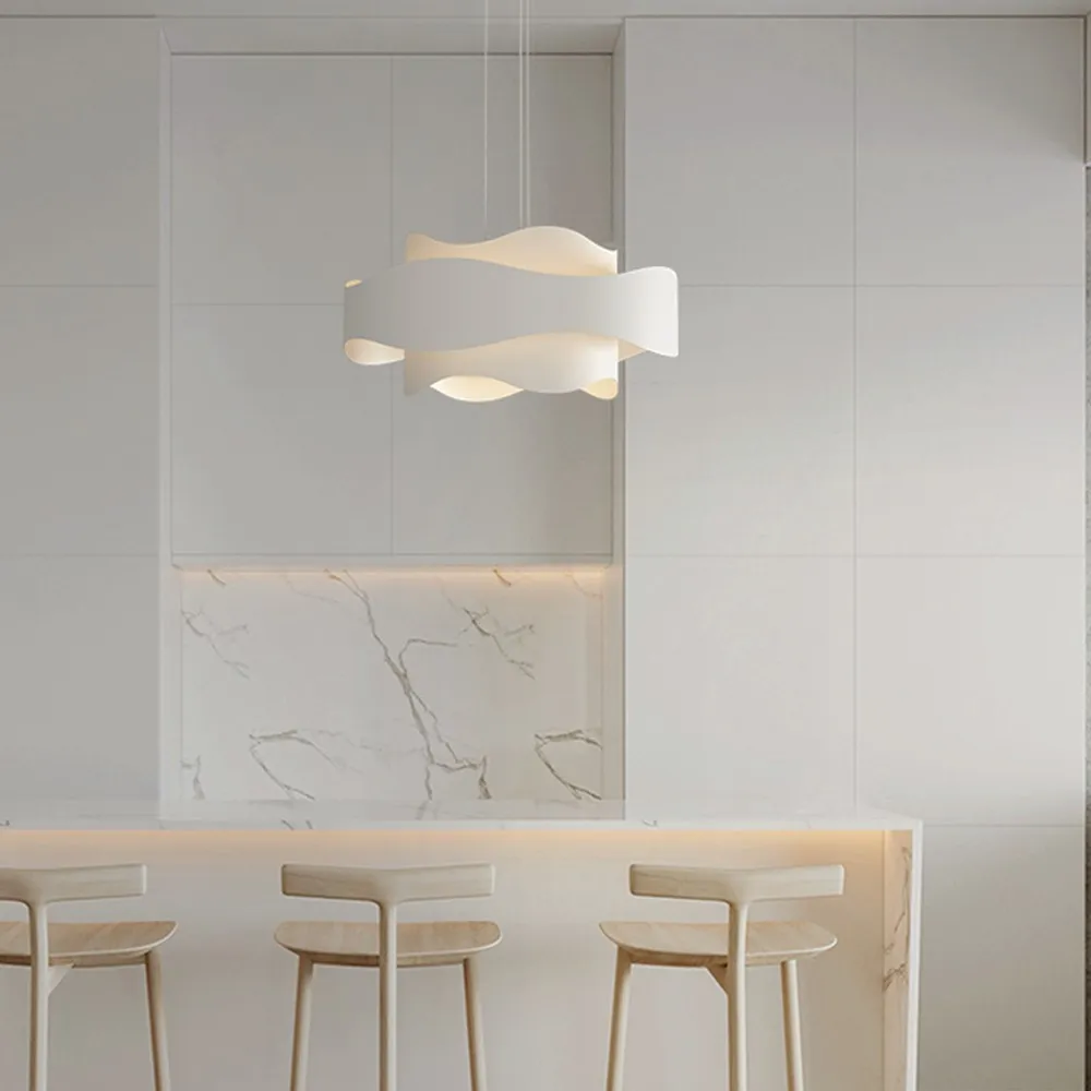 Crèmekleurige moderne minimalistische slaapkamer hanglamp HL474