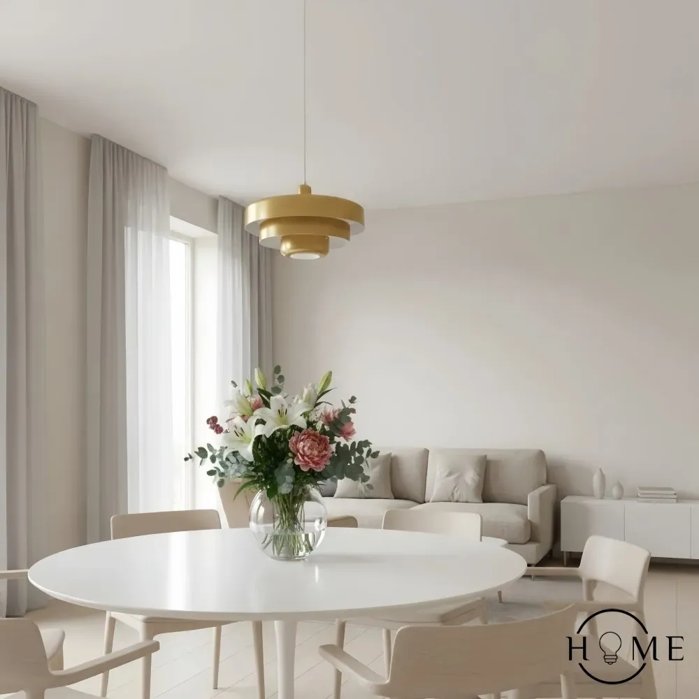 Macaron Disc Hanglamp - Scandinavische Meerlaagse Hanglamp van Metaal voor de Keuken HL179