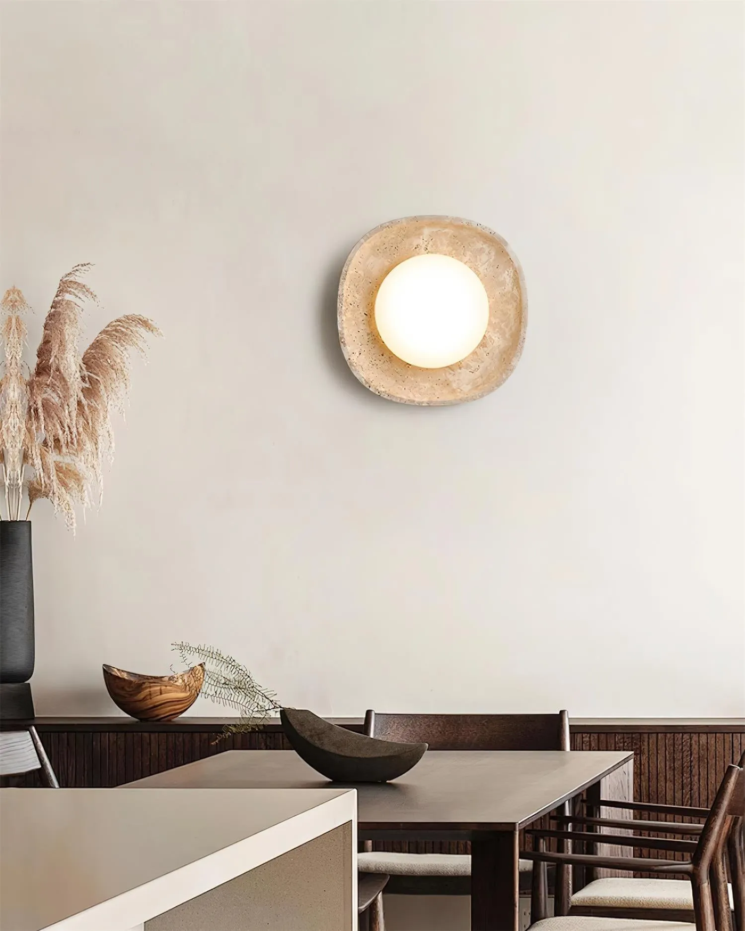 Japanse stijl Wabi-Sabi stenen wandlamp HL442