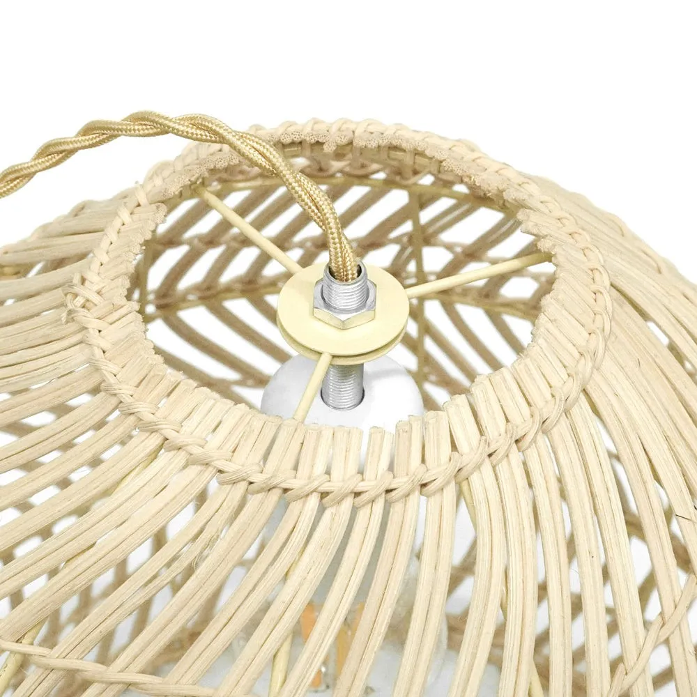 Rustieke Rieten Mand Rotan Kooi Hanglamp HL161