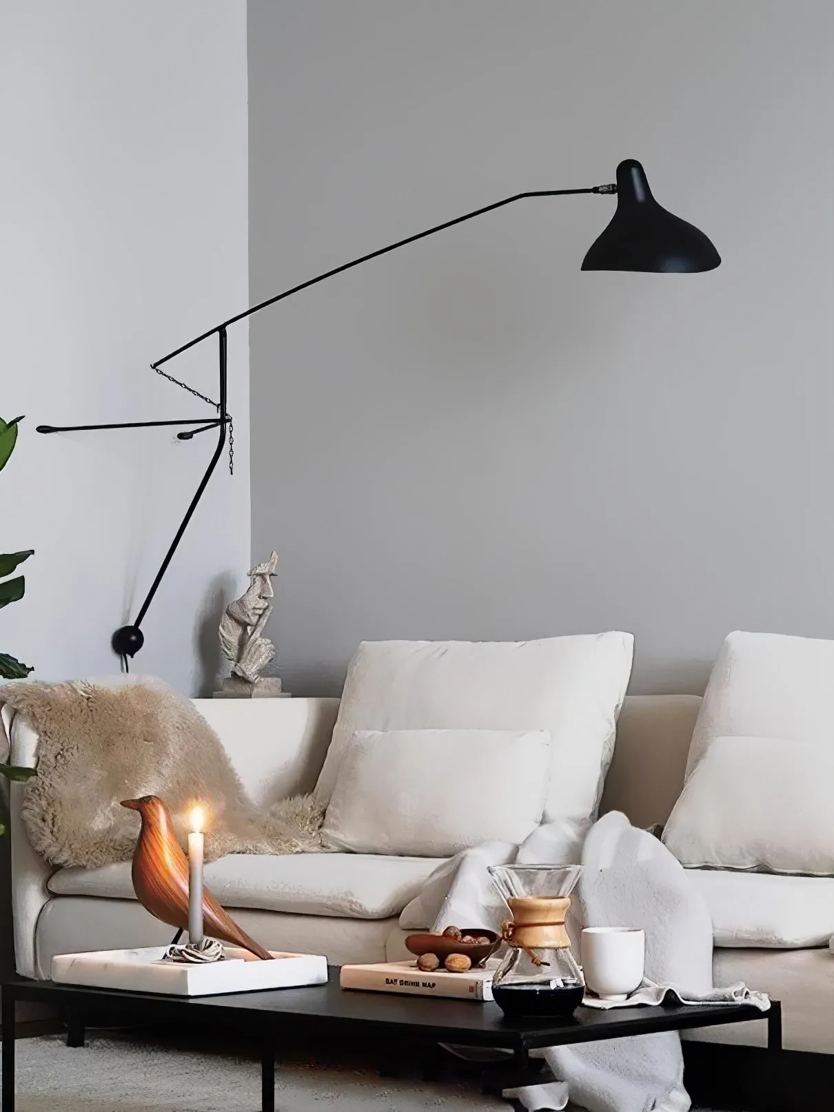Moderne eendenbek-design Mantis Arm Wandlamp HL1112