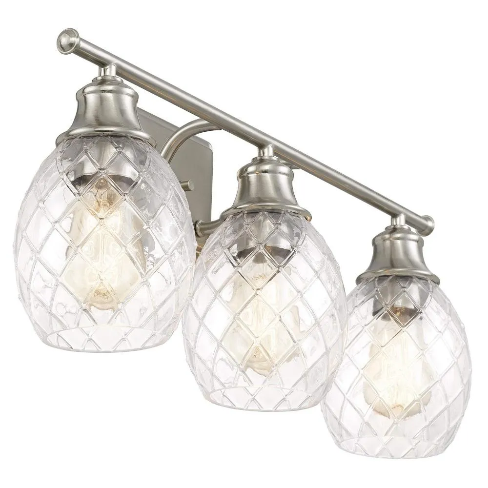 Moderne Boerderij Geborsteld Nikkel Glazen Wandlamp HL235