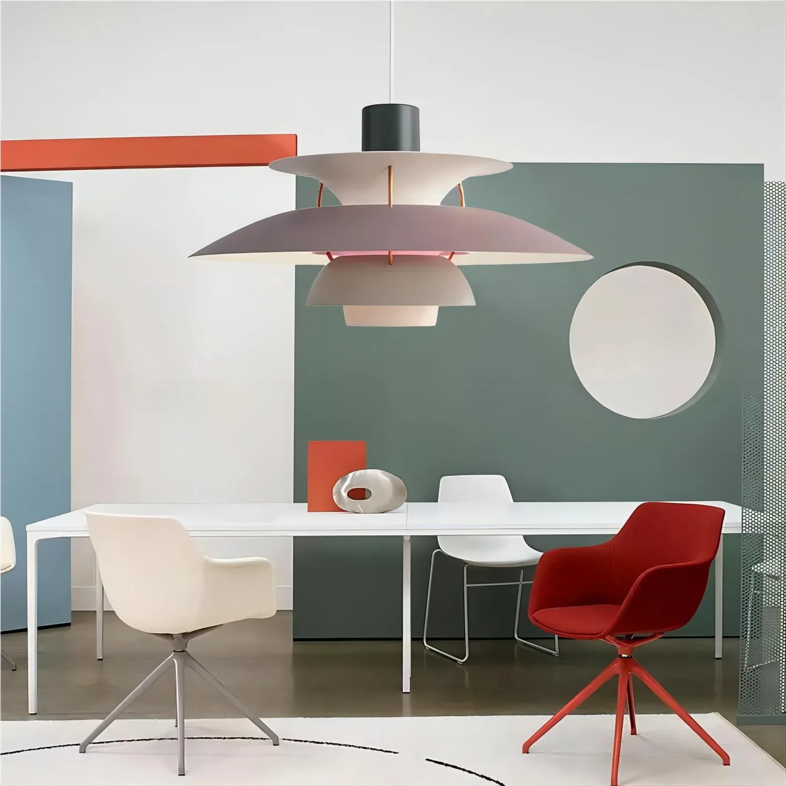 Deense Multilayer Metalen Hanglamp HL38