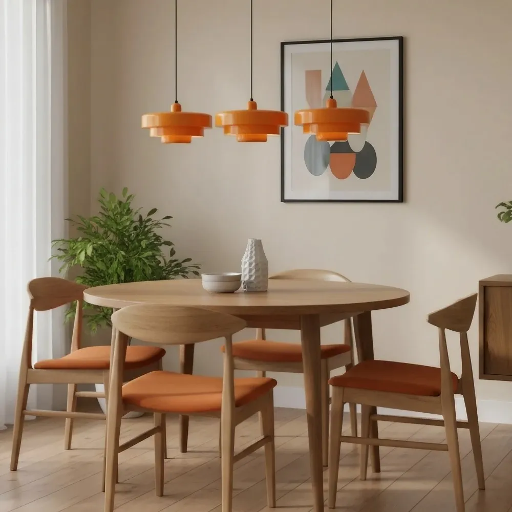 Macaron Disc Hanglamp - Scandinavische Meerlaagse Hanglamp van Metaal voor de Keuken HL179