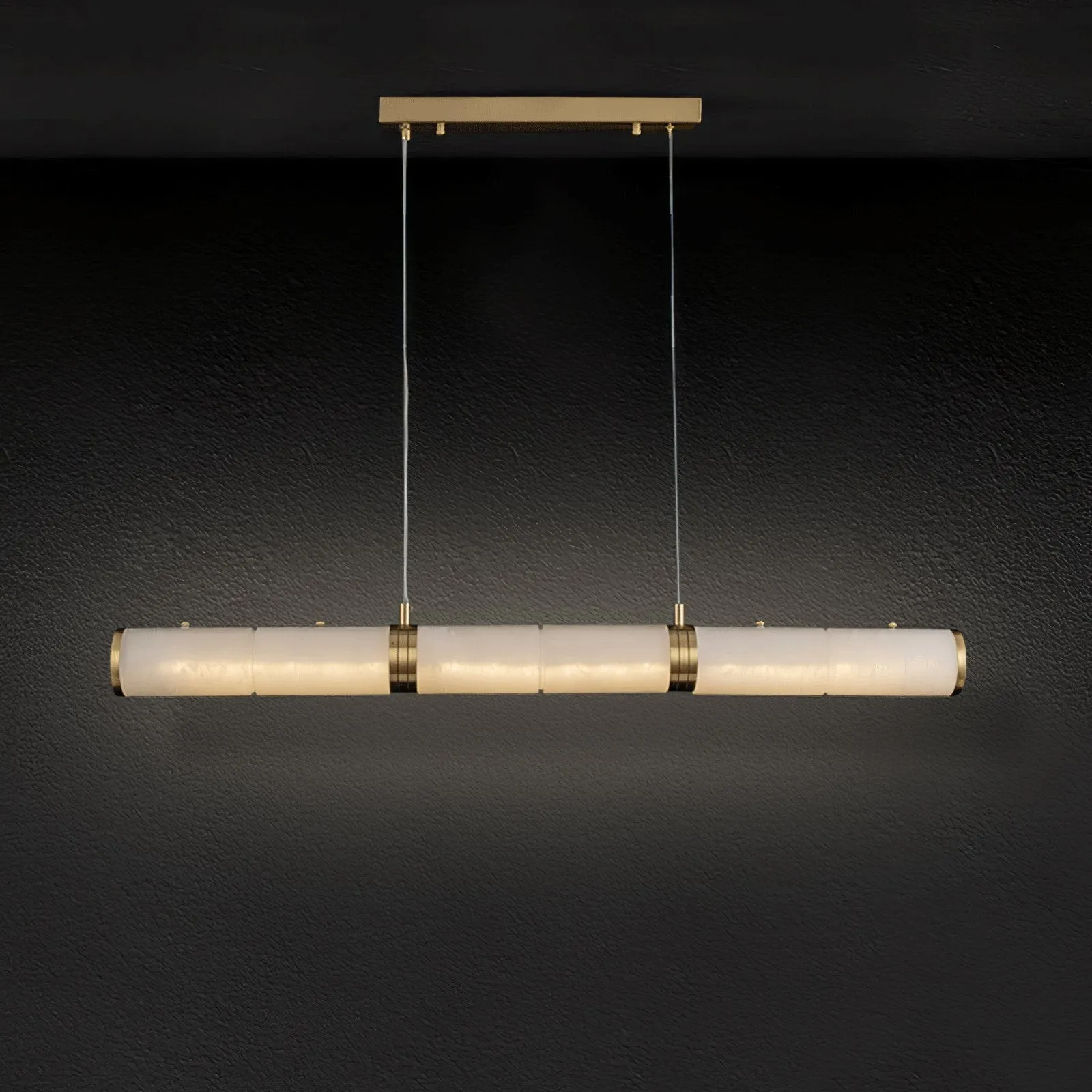 Luxe albasten balken hanglamp HL345