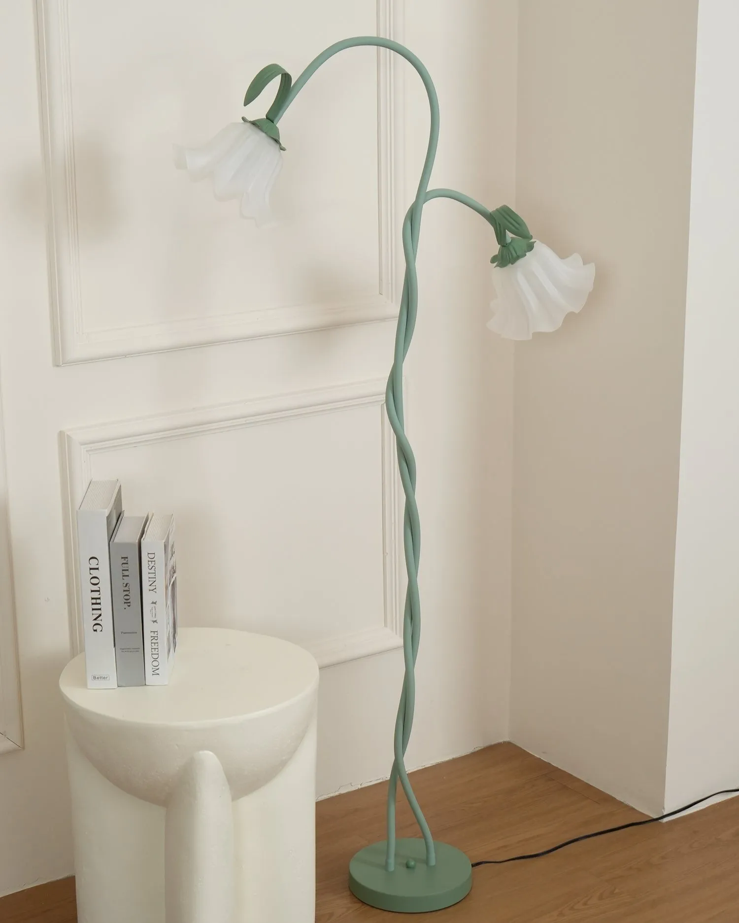 Creatieve multi-kops wikkelbloemvormige vloerlamp HL403