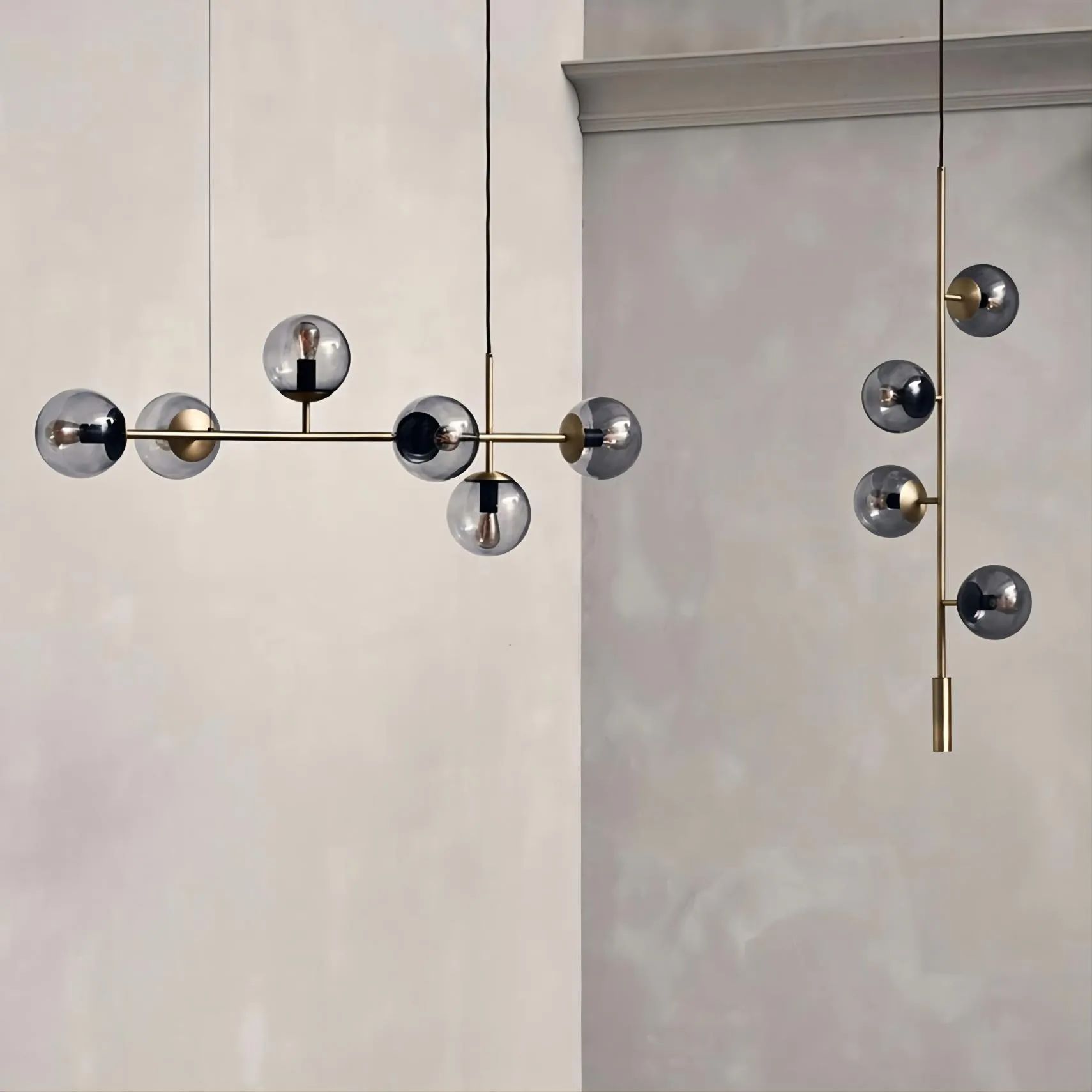 Orb moderne glazen bol hanglamp voor woonkamer