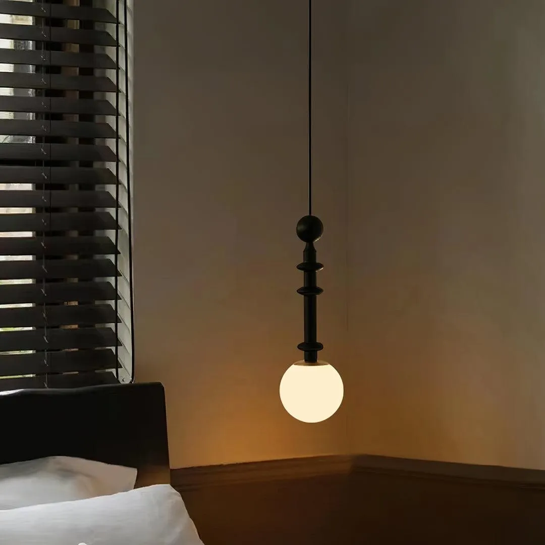Eetkamer Houten Romeinse Kolom Hanglamp HL60