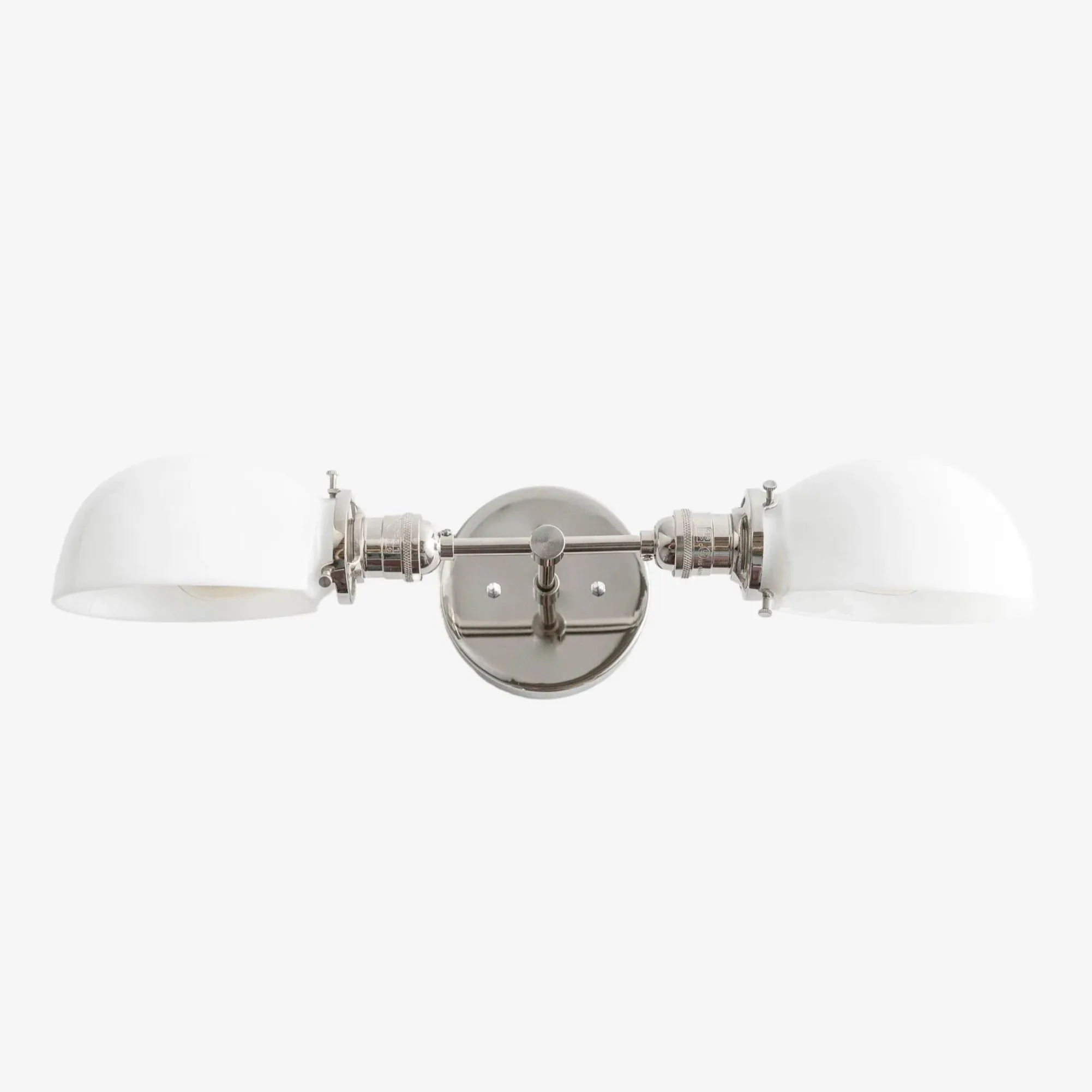 Ornato Luxe Mid-Century Vanity Light - Badkamerarmatuur van messing met opaalglas HL1688